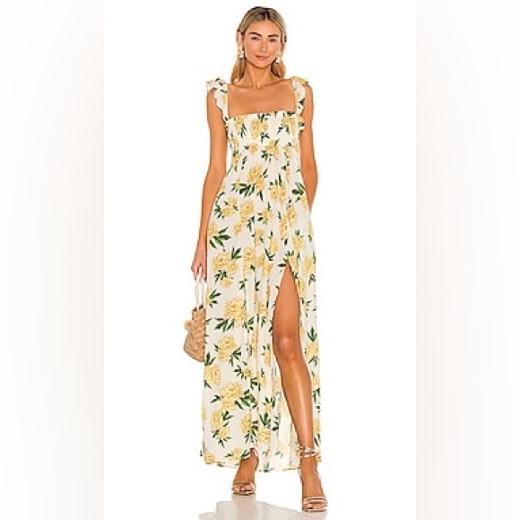 Agua Bendita Leandra Maxi Floral Dress - Size US Medium - Picture 3 of 9